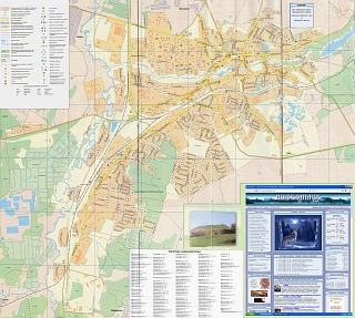 Подробная, большая карта города Волковыска